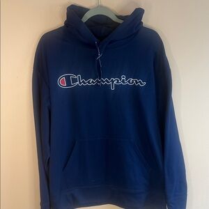 Champion Men's Navy Hoodie